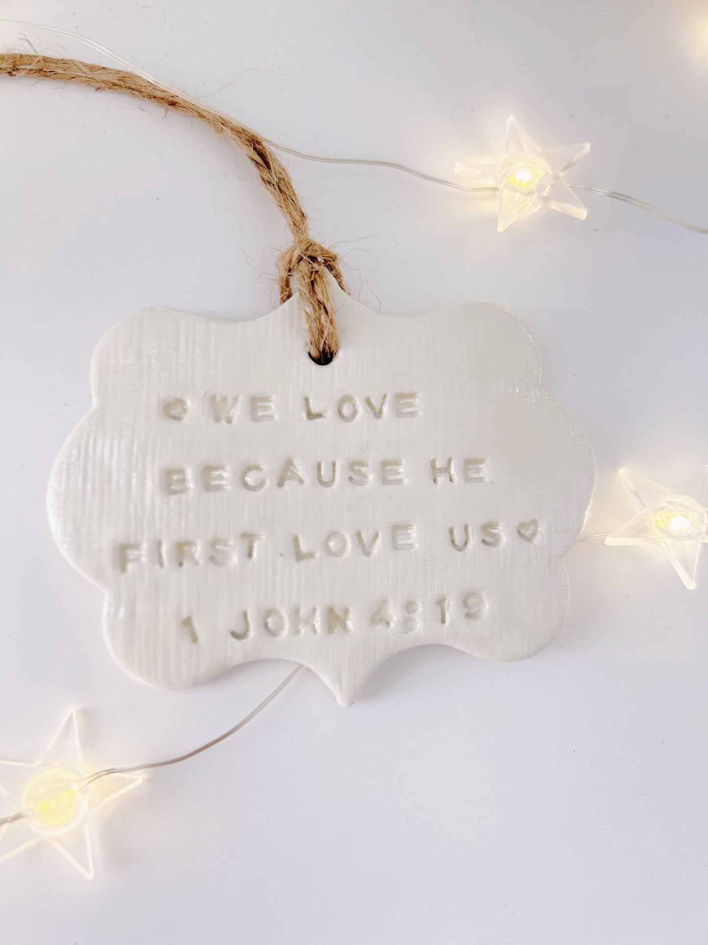 Handmade Christian Gift | We Love Because He First Love Us | Free Shipping | Gift Box Included