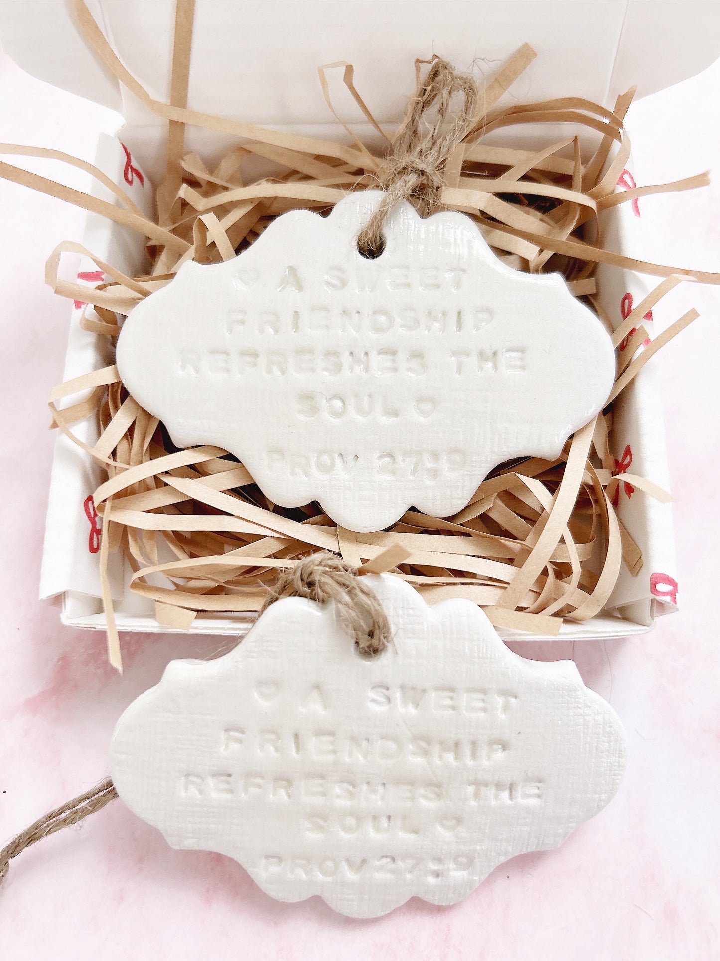 A Sweet Friendship Refreshes The Soul | Christian Friendship Gift | Handmade Scripture Decor