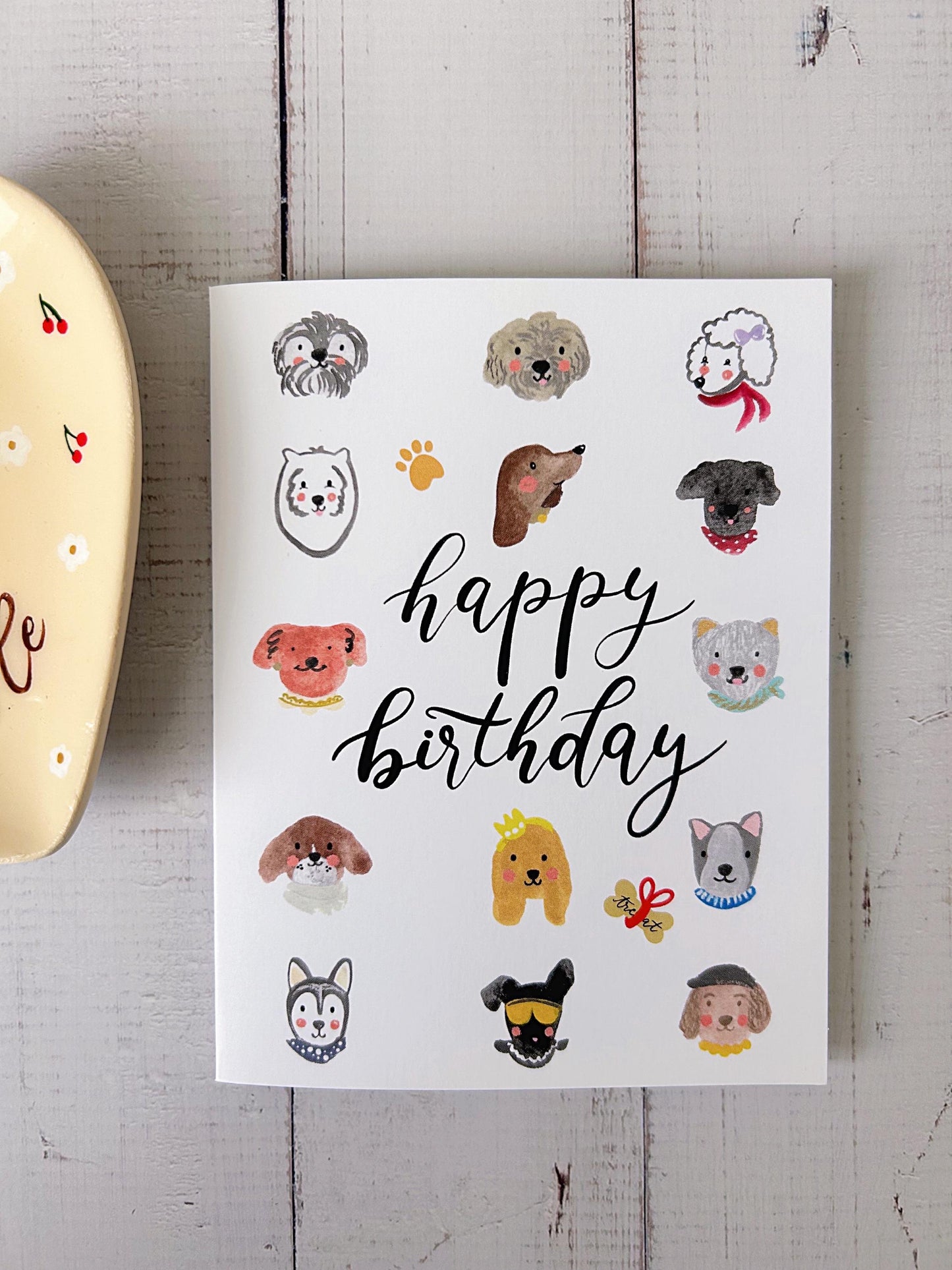 Dog Lover Birthday Card: Hand-Drawn Puppy Greeting Card