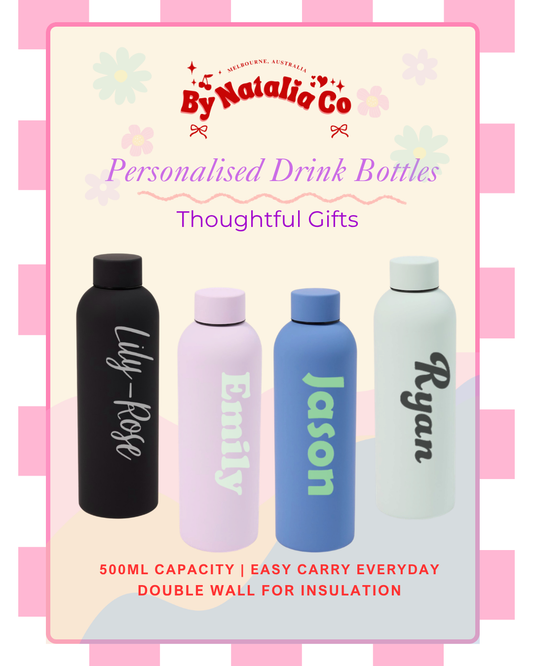 Personalised Water Bottles Made in Melbourne
