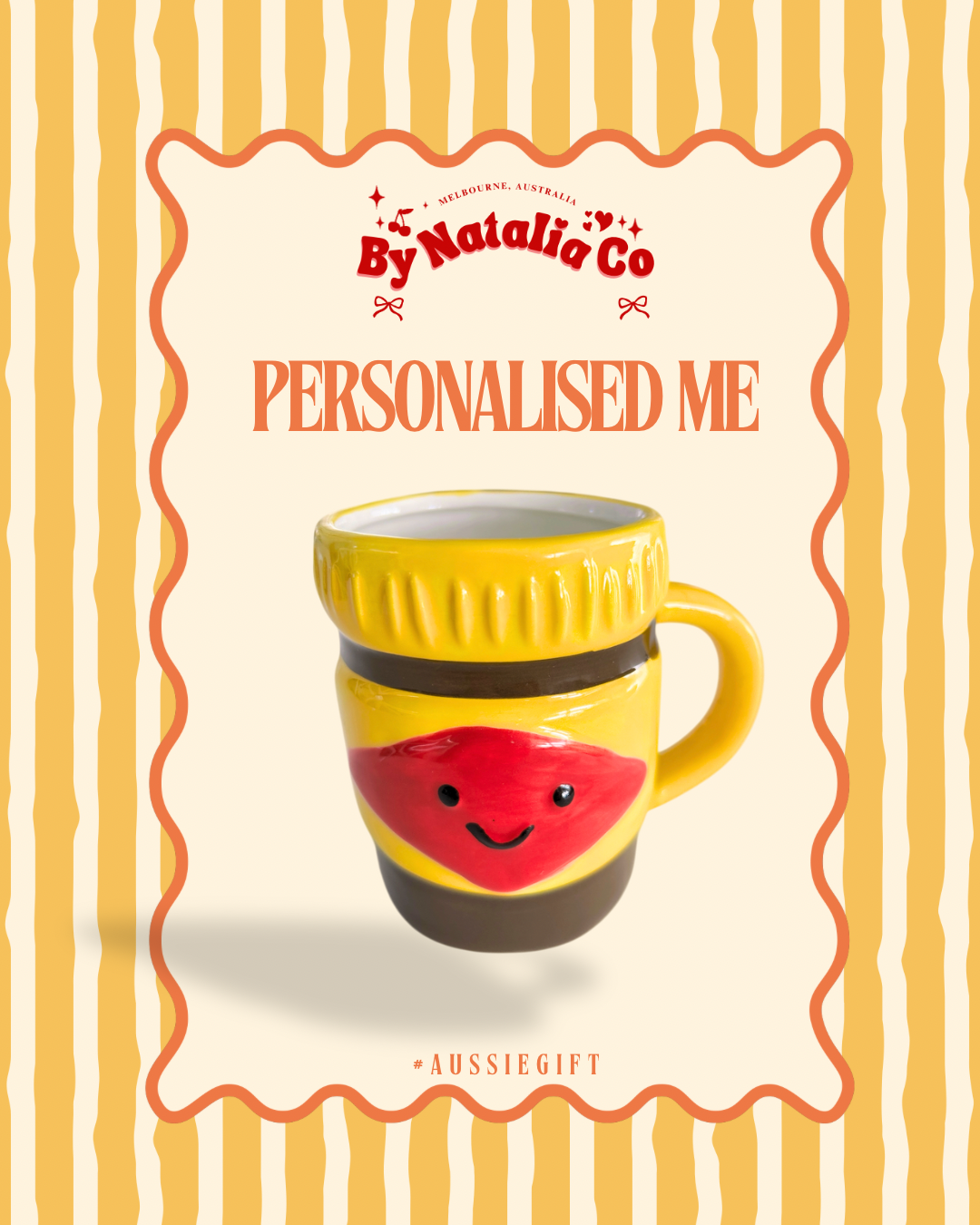 Personalised Vegemite Mug | Aussie Gift, Drinking Mug, Pen Holder