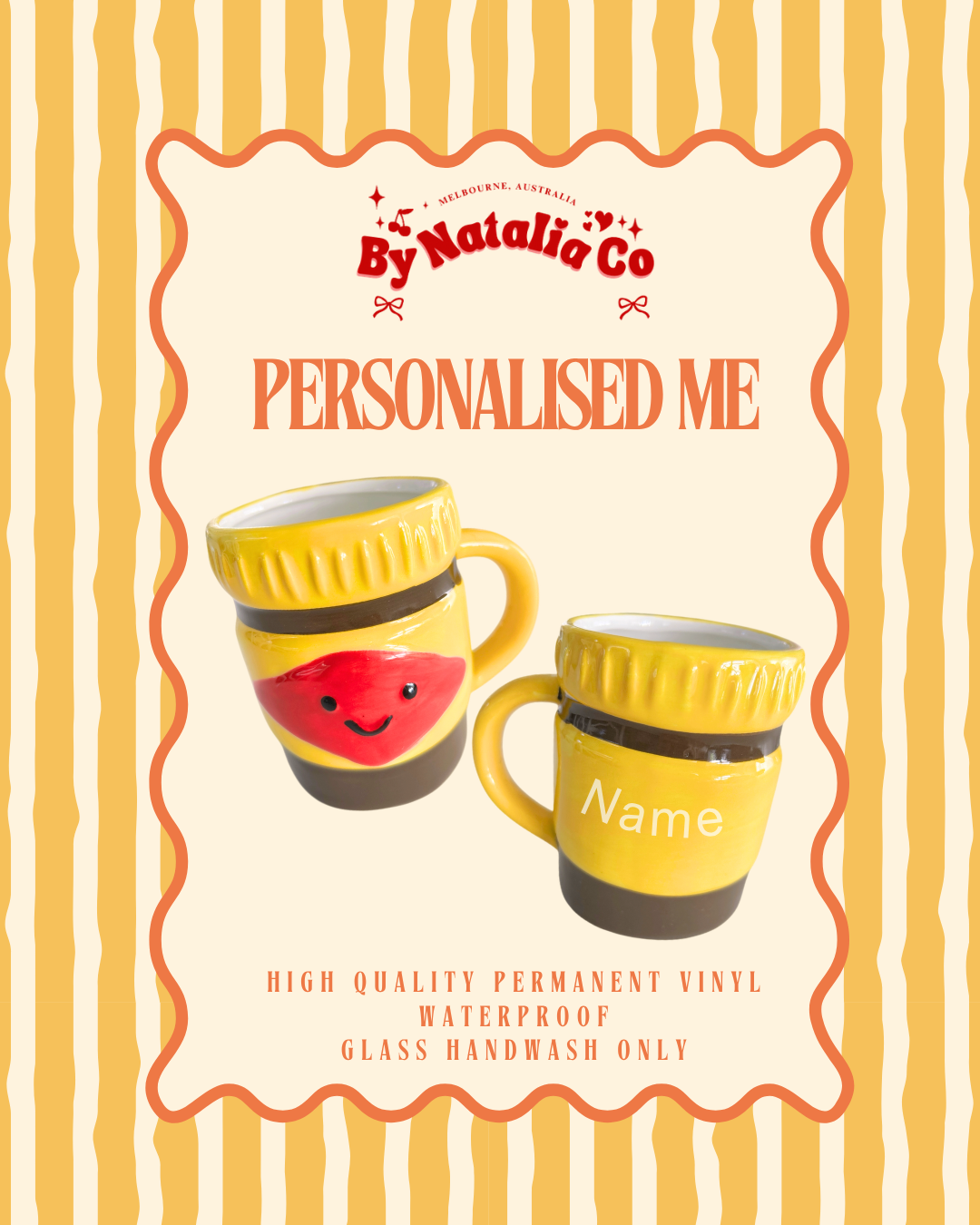 Personalised Vegemite Mug | Aussie Gift, Drinking Mug, Pen Holder
