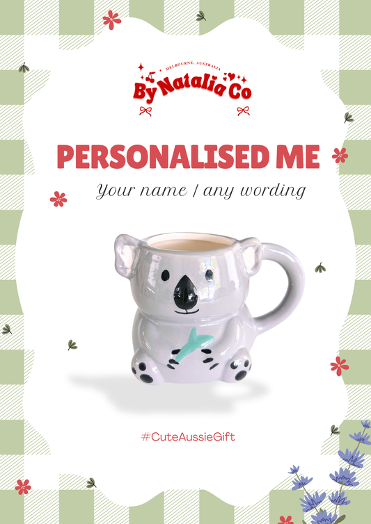 Koala Personalised Mug | Aussie Gift Idea | All Occassions Gift | Drinking Mug | Pen Holder