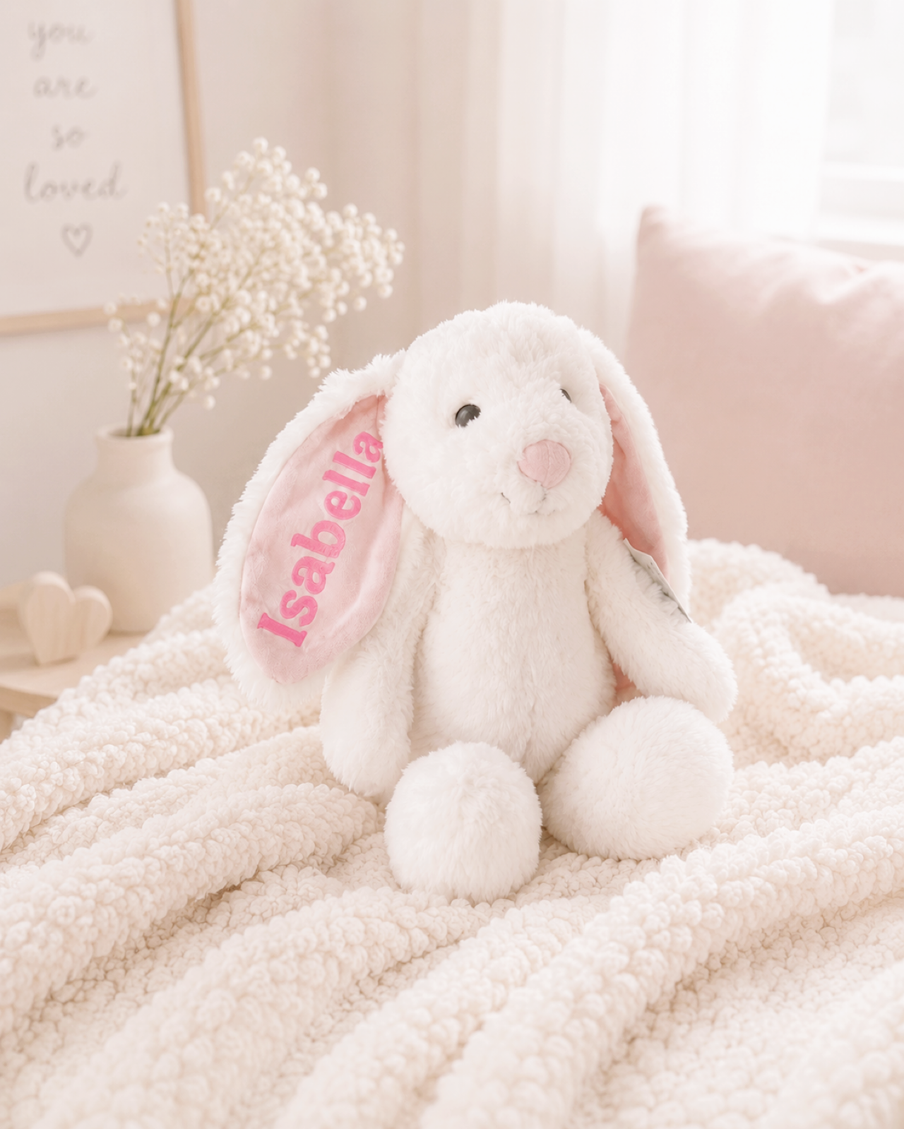 Personalised Bunny for Newborn | Super Soft | Nursery and Baby Gifts